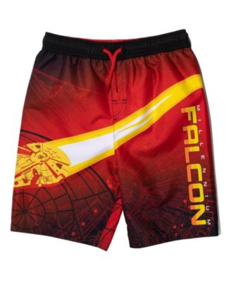 Boys Yoda 3 Pack Swim Trunks Bathing Suits