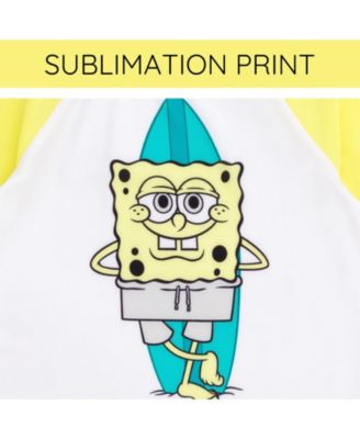 Boys Surfboard UPF 50+ Rash Guard and Swim Trunks Outfit Set