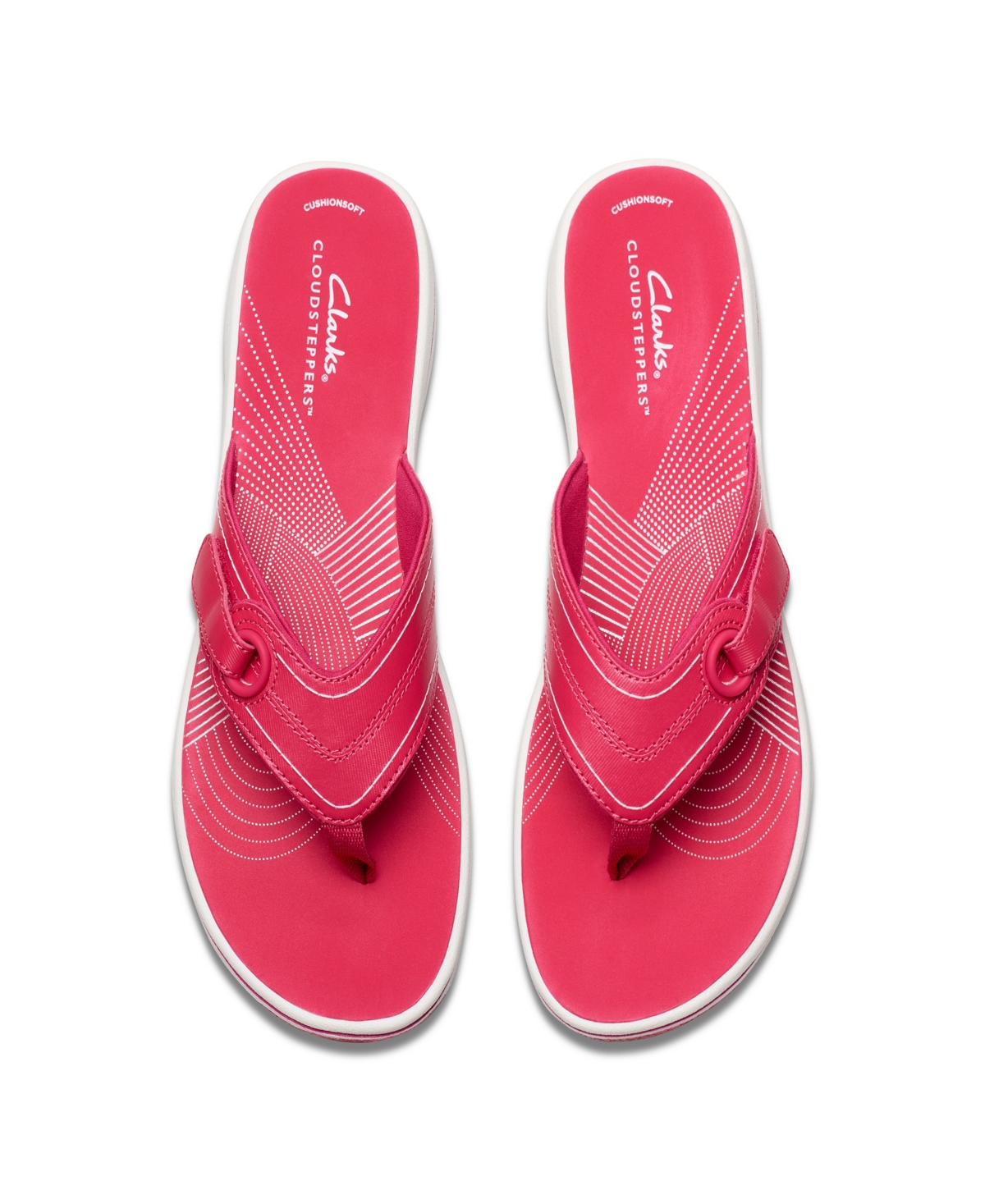 Clarks Cloudsteppers Women's Breeze Reyna H Slip-on Sandals In Raspberry
