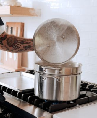 Stainless Steel Clad 8-Quart Stock Pot with Lid