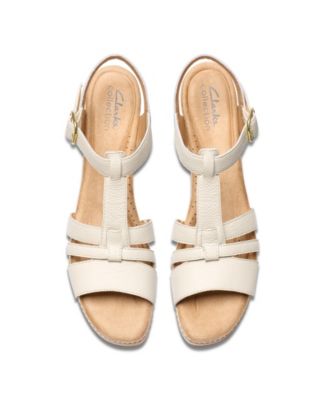 Seannah Madi Clog-Style Wedge T-Strap Sandals