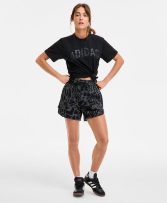 adidas - Women's Essentials Printed Pull-On Cargo Short