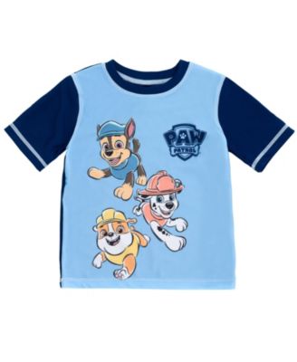 Toddler Boys UPF 50+ Rash Guard and Swim Trunks Outfit Set