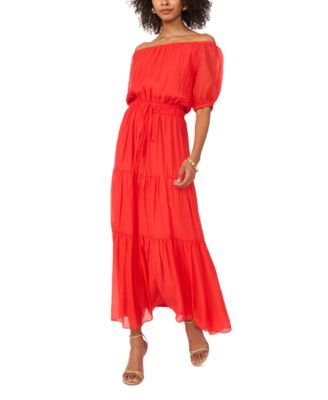Vince Camuto - Women's Off-The-Shoulder Maxi Dress