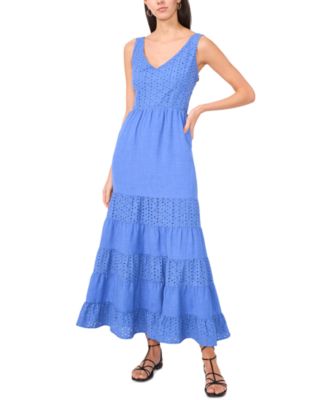 Vince Camuto - Women's Tiered Eyelet Maxi Dress