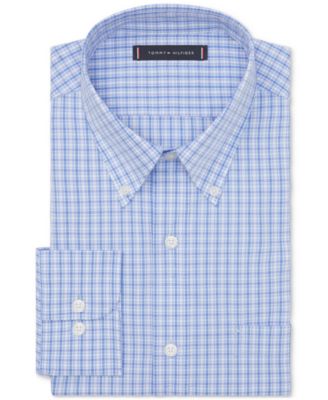 macy's tommy hilfiger men's dress shirts Tommy Hilfiger Men's Regular Fit Spread Collar Dress Shirt