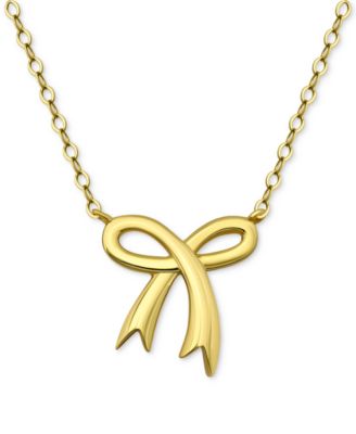 Giani Bernini - Bow Pendent Necklace, 16" + 2" extender