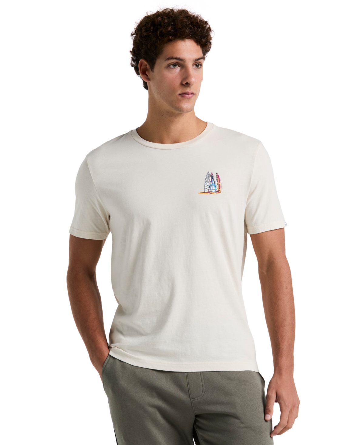 Men's Palm Slim-Fit Graphic T-Shirt - Birch