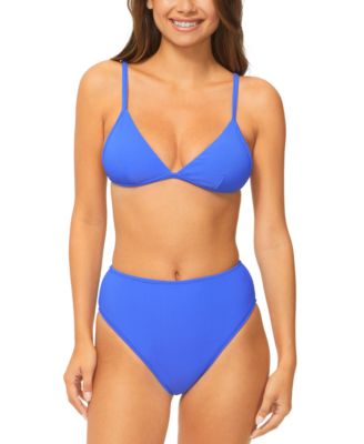 Juniors' Sienna Ribbed Bikini Top & Indo High-Rise Bottoms 