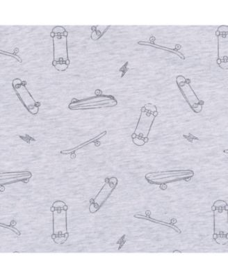 Baby Boys 2-Piece T-Shirt and Shorts Set, Heather Skateboard