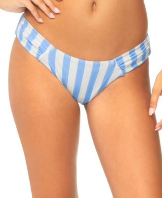 Juniors' Sunday Ruched-Side Bikini Bottoms
