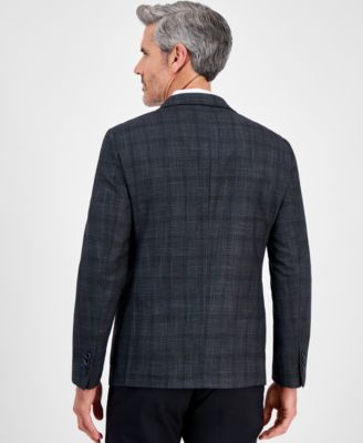 Men's Slim-Fit Plaid Stretch Sport Coat