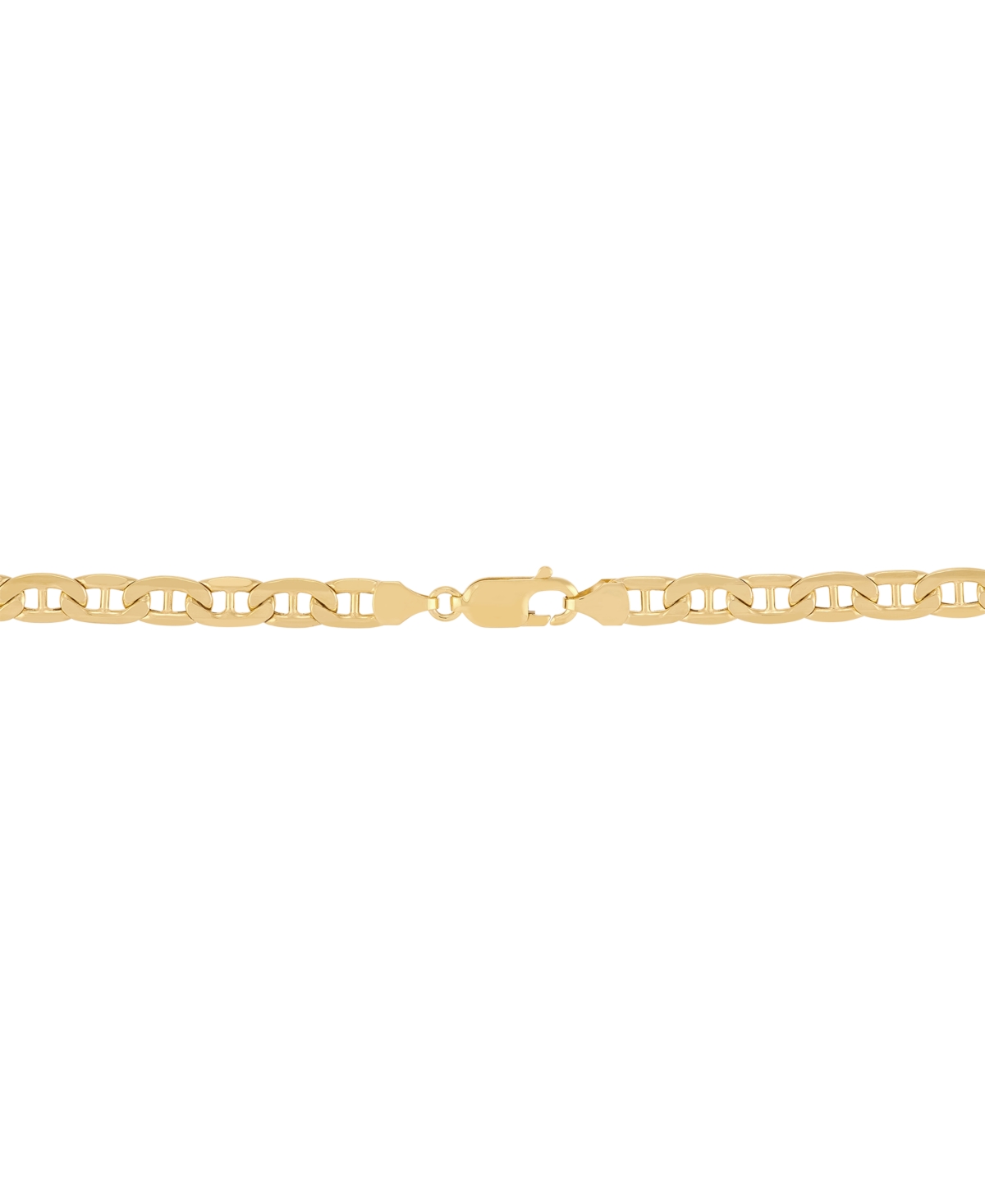 Italian Gold Polished Mariner Link 22" Chain Necklace (5.5mm) In 14k Gold