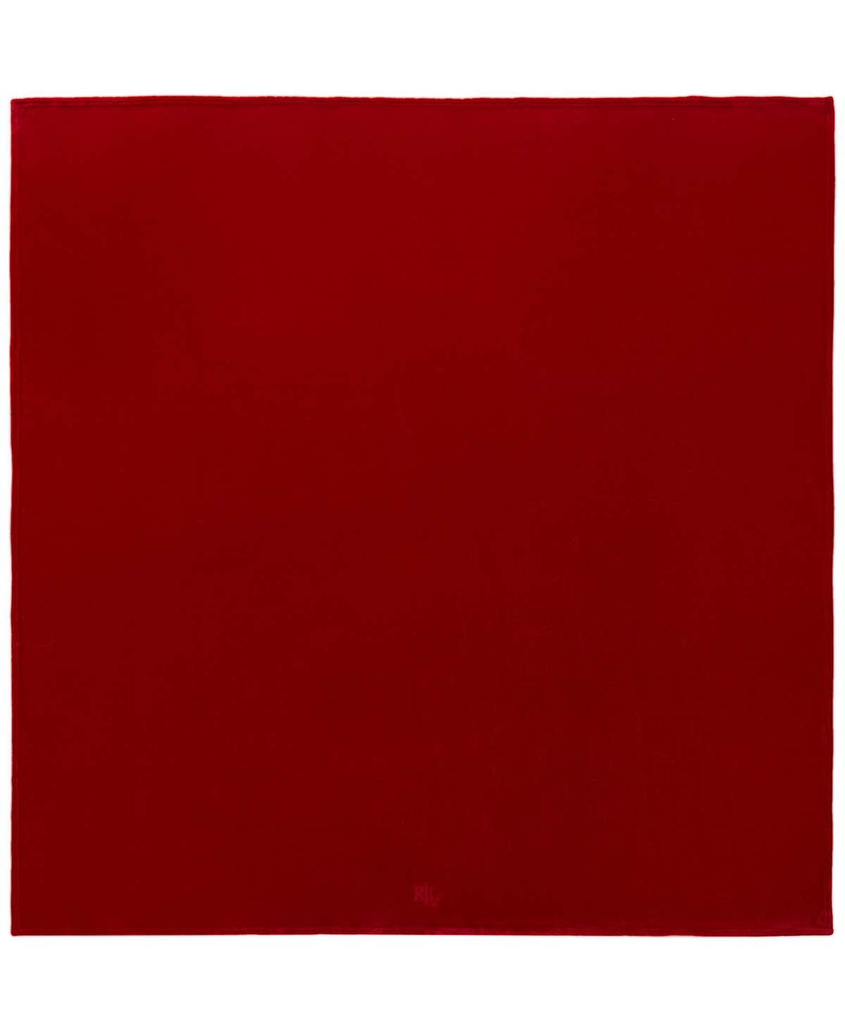 Ralph Lauren Micromink Plush Blanket, Full/queen In Red