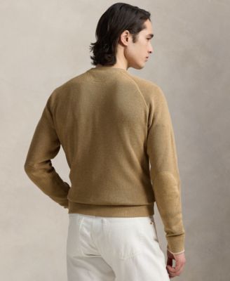 Men's Textured Cotton Sweater
