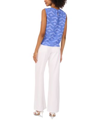 Women's Textured Sleeveless Crewneck Top