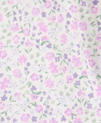 Baby Girls Floral-Print Top, Headwrap, Pants & Socks, 4 Piece Set