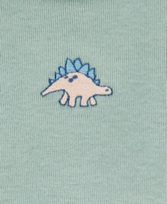 Baby Boys 5-Pk. Cotton Short-Sleeve Dinosaur Bodysuits