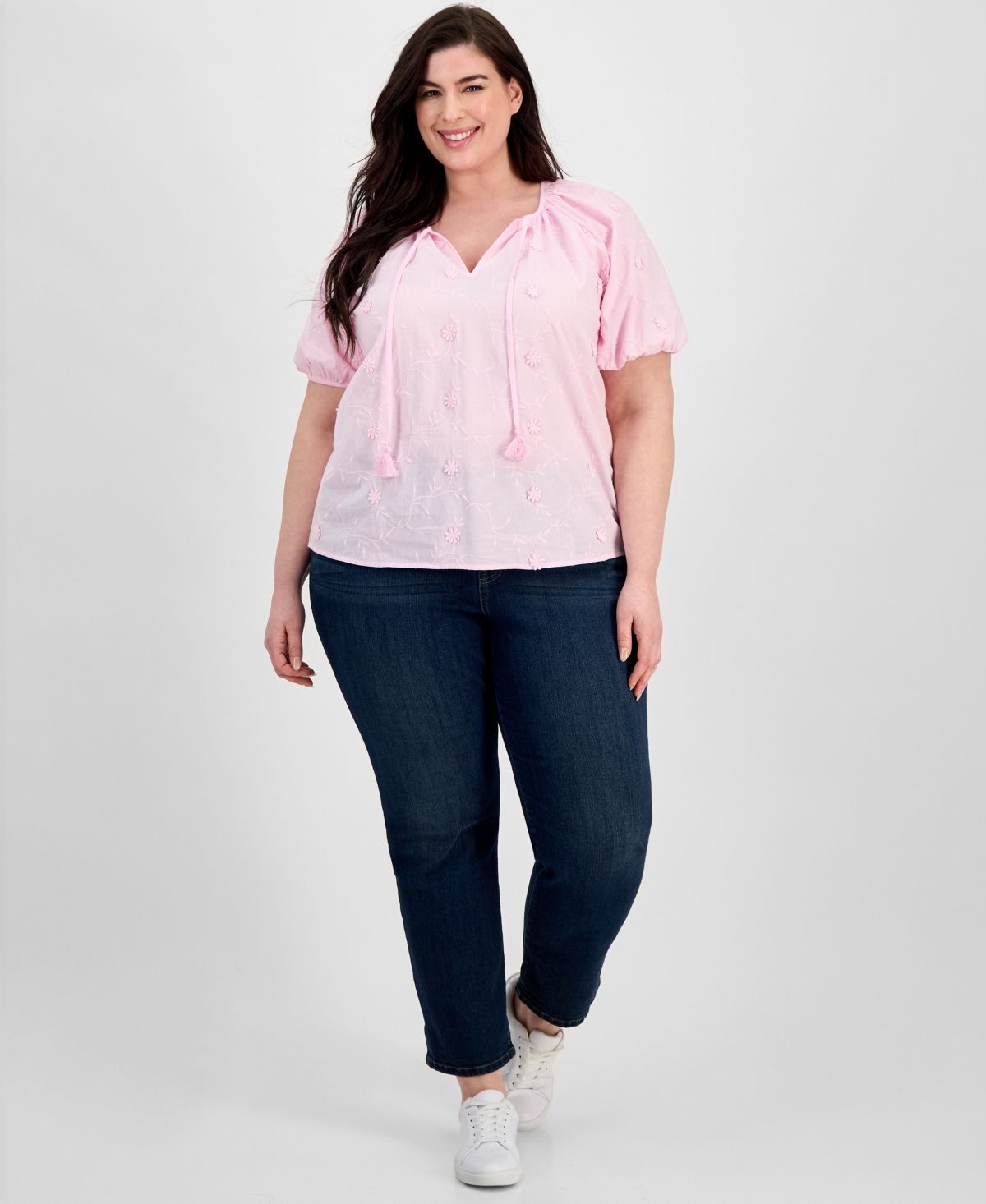 Style & Co Plus Size Applique Top, Exclusively At Macy's