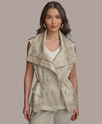 Donna Karan New York - Women's Crinkled Satin Vest