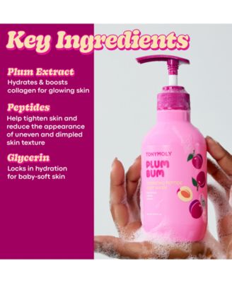 Plum Bum Hydrating Peptide Body Wash, 400 ml