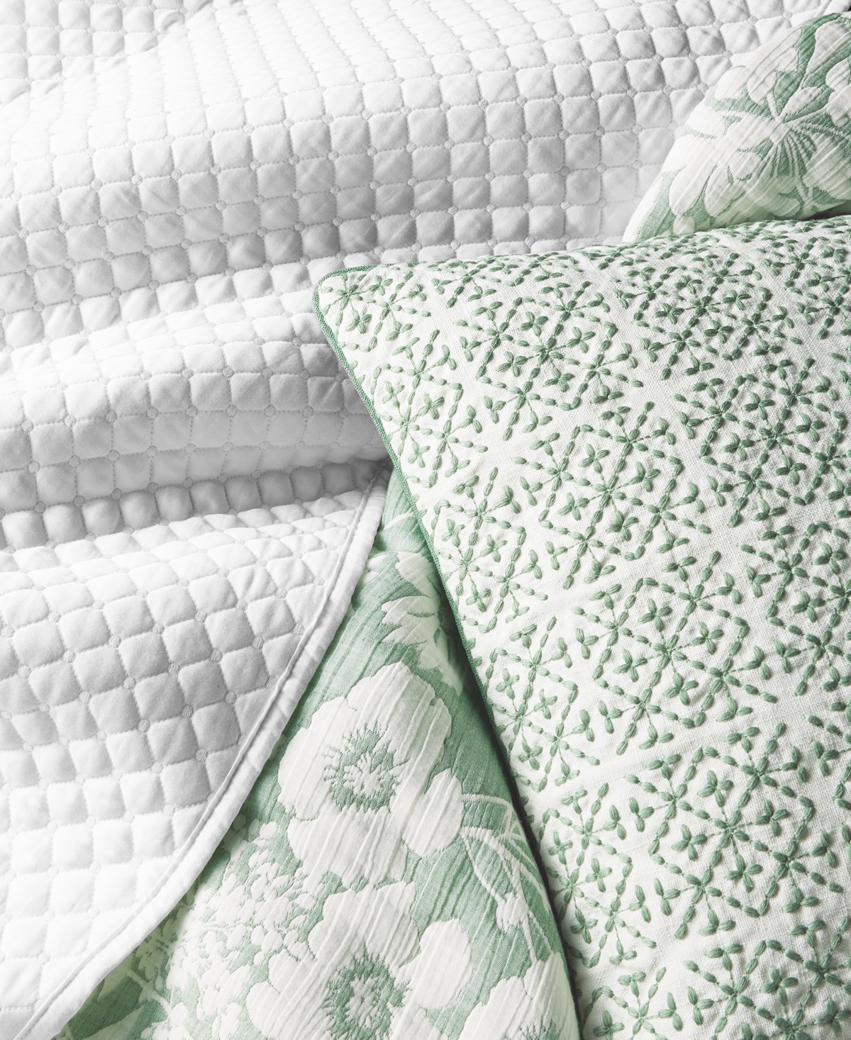 Charter Club Silhouette Floral 3-pc. Duvet Cover Set, King, Exclusively At Macy's In Pine