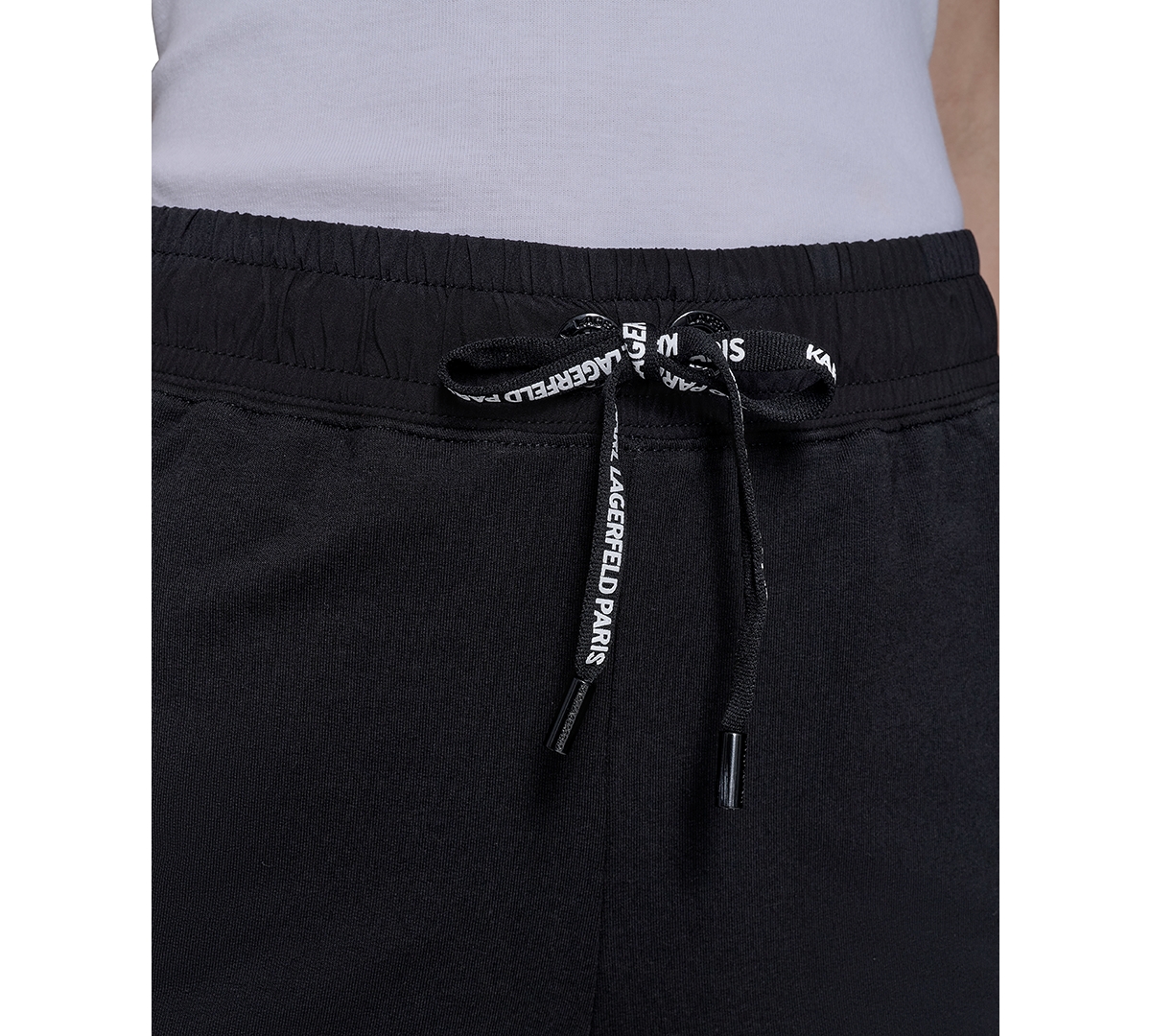 Karl Lagerfeld Women's Colorblocked Jogger Pants In Black