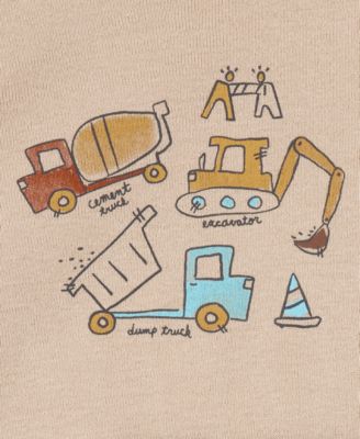 Baby Boys Construction Little Character Bodysuits & Pants, 3 Piece Set