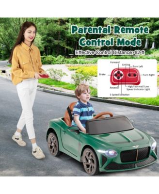 Licensed Bentley Bacalar 12V Kids Ride-On Car with Remote Control