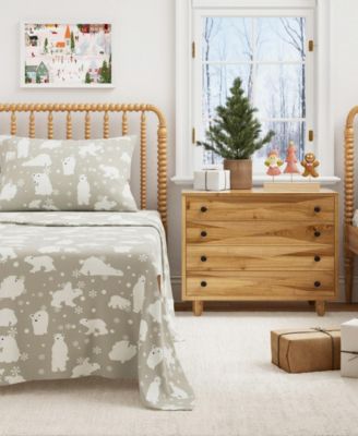 Ultra-Soft Turkish Cotton Flannel Christmas Print Sheet Set