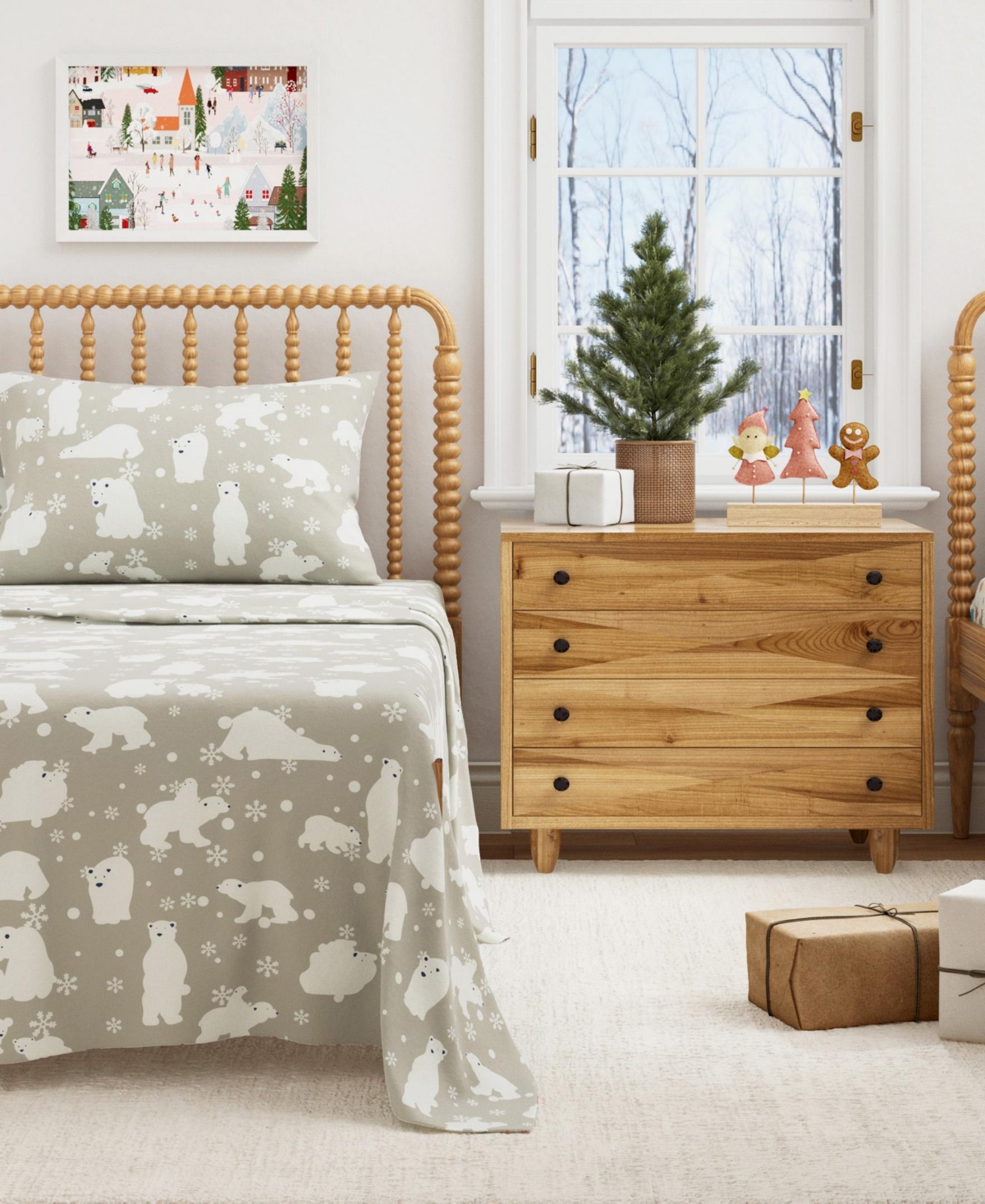 Linery & Co. Ultra-Soft Turkish Cotton Flannel Lodge Print Sheet Set
