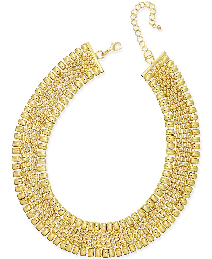 Thalia Sodi Gold Tone Wide Collar Necklace Created for Macy s Macy s