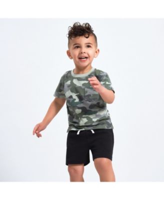 Baby Boys 3-Pack Pull-On Knit Shorts, Gray & Black, 18 Months