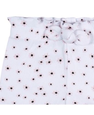 Toddler Girls 3-Pack Pull-On Knit Shorts, Lemons, 5T