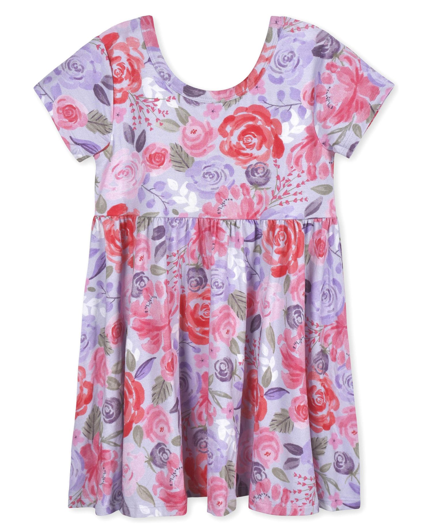 Toddler Girls Pink Lemonade Short Sleeve Twirl Dress