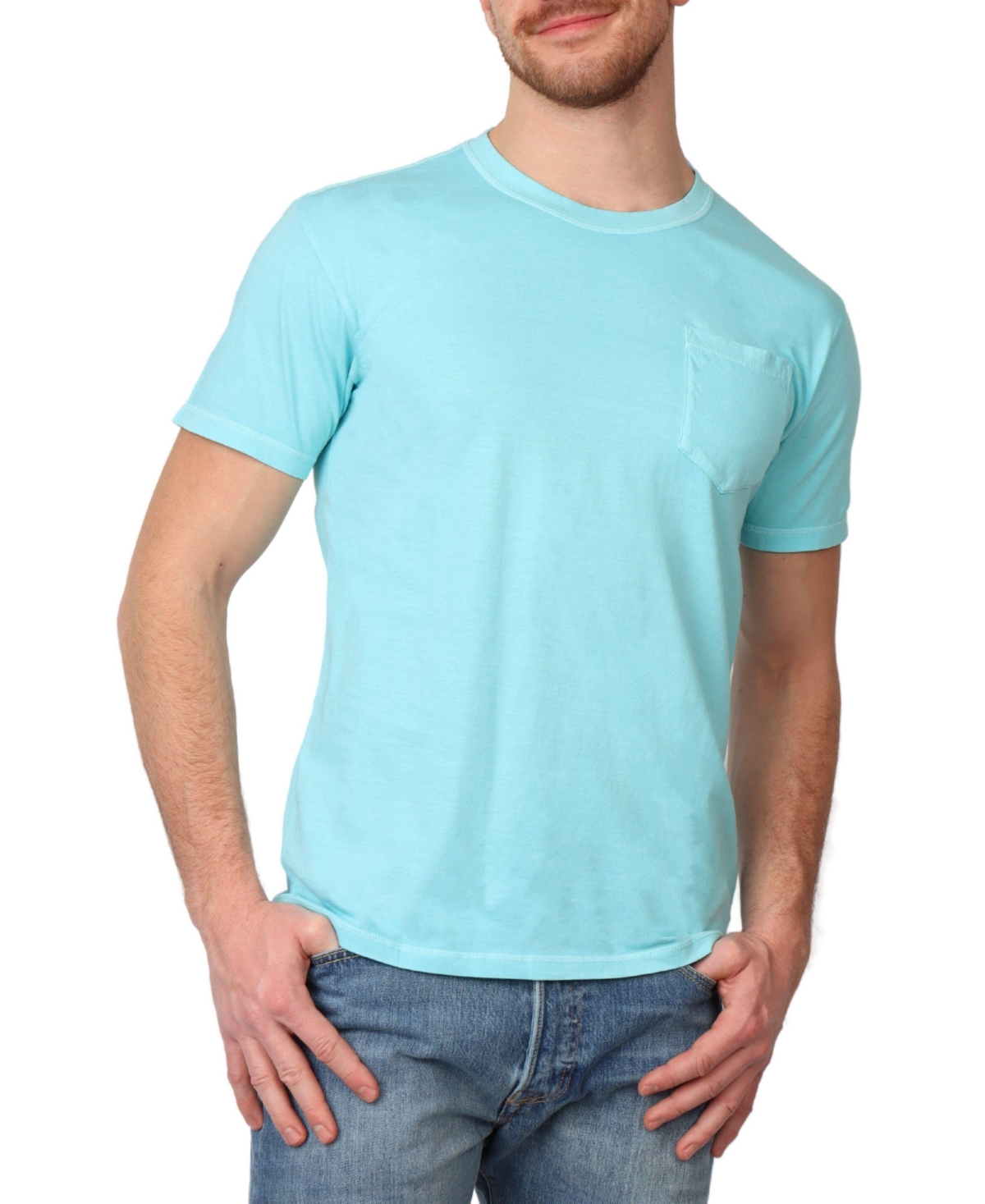 Men's Pigment Dyed T-Shirt - Sunwashed red