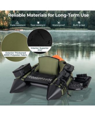 Portable Fishing Boat with 3 Detachable Storage Boxes