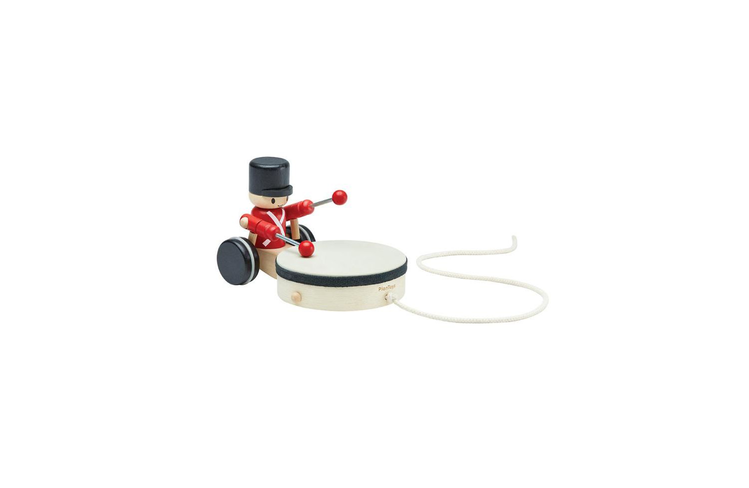 Wooden Pull-Along Drummer Toy