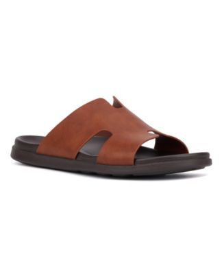 New York & Company Men\'s Chester Black Slide Sandals Black Quilted Slide Sandals - PEDRO US main image 3