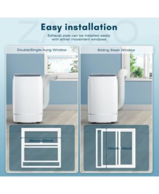 13000 BTU, Portable Air Conditioner for rooms up to 600 Sq. Ft with cooling, dehumidifier & fan modes, includes remote control