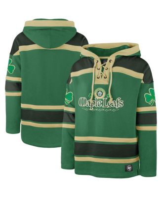 '47 Brand - Men's Kelly Green Toronto Maple Leafs St. Patrick's Day McLucky Superior Lacer Pullover Hoodie