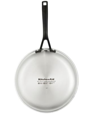 Stainless Steel 5-Ply Clad 10" Open Frypan