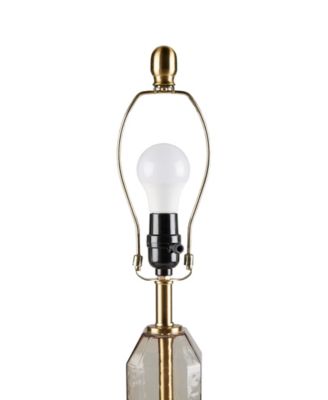 26.5" Zirconia Faceted Glass Table Lamp