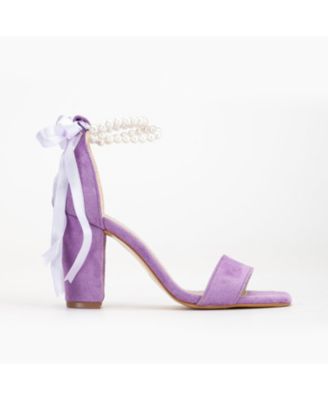 Melissa Block Heels Sandals with Pearls