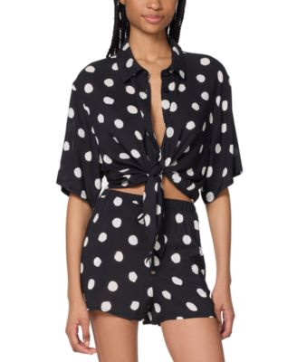 Kate Spade - Women's Tie-Front Cover-Up Shirt