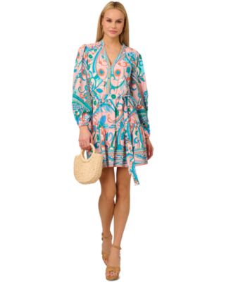by Adrianna Papell Women's Printed Shirtdress