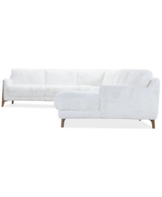 Briannie 4-Pc. Fabric Chaise Sectional, Exclusively at Macy's