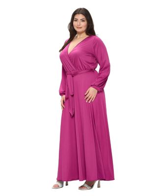 Plus Size Espinoza Surplice Maxi Dress