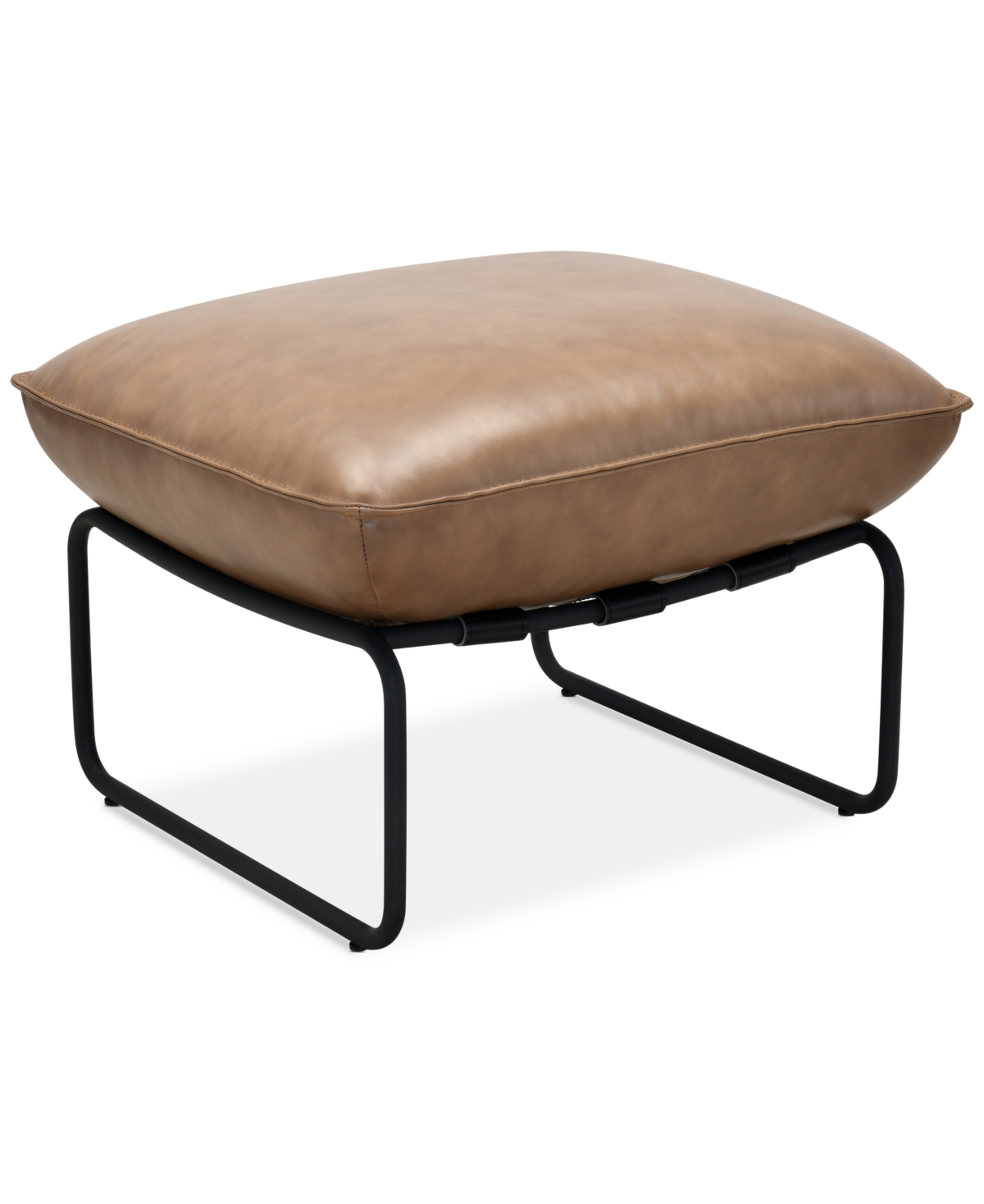 Macy's Briannie Leather Ottoman, Exclusively At