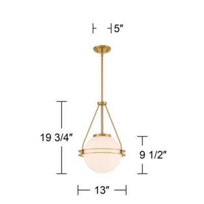 Saturna Globe Pendant Ceiling Light with Modern Fixture for Dining Room Over Table or Kitchen Island